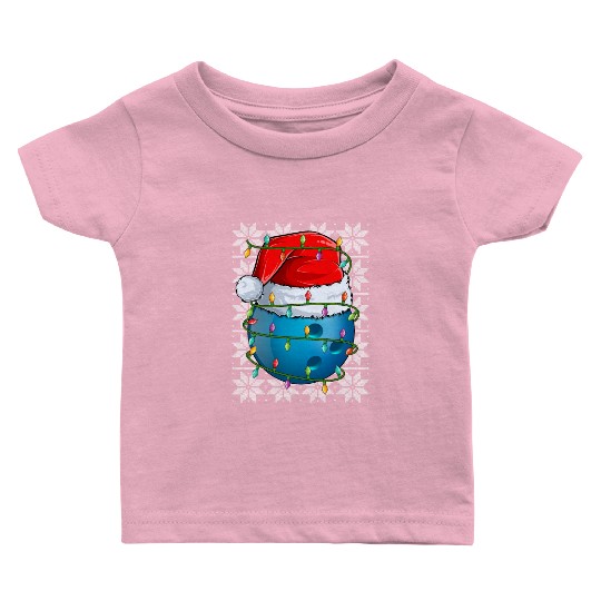 Bowling Ball Christmas Lights Baby T Shirts