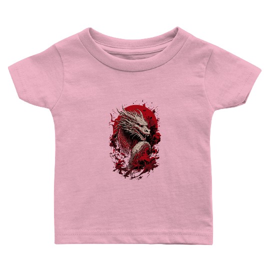 Japanese Dragon, Ghostly Baby T Shirts