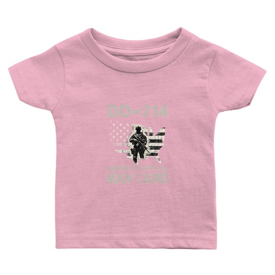DD 214 America s Official Man Card Baby T Shirts