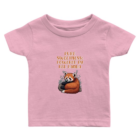 Pure Sweetness: Powered By Red Panda - Cute Animal Baby T Shirts
