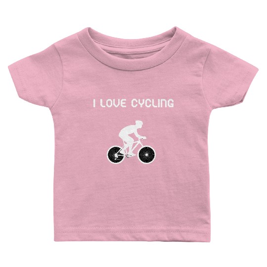 I love cycling design Baby T Shirts