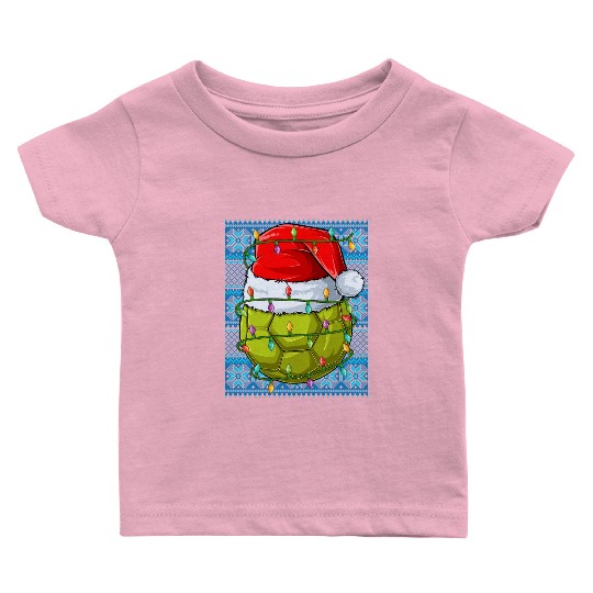 Handball Christmas Lights Baby T Shirts