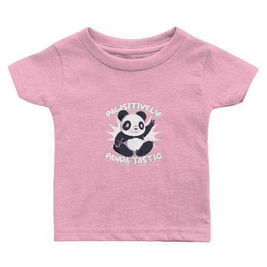 Pawsitively Panda-Tastic Panda Bear Friend Lover Baby T Shirts