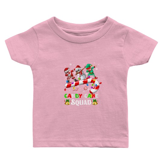 Dabbing Santa Elf Snowman Candy Cane Christmas Baby T Shirts