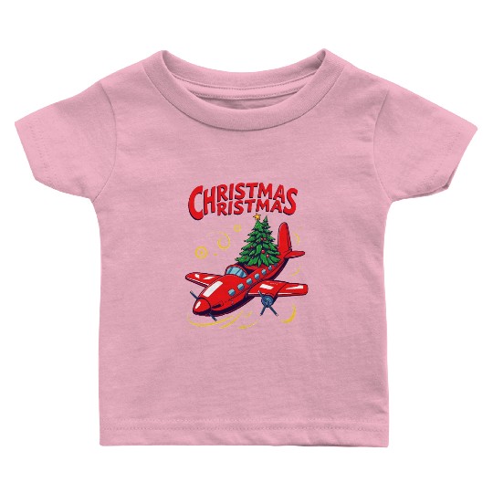 FLAYING CHRISTMAS Baby T Shirts
