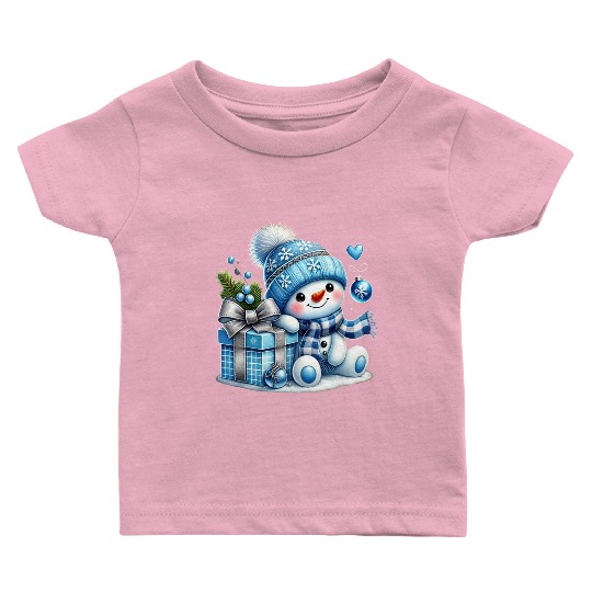 Cute Snowman, Christmas Snowman, Merry Christmas Baby T Shirts