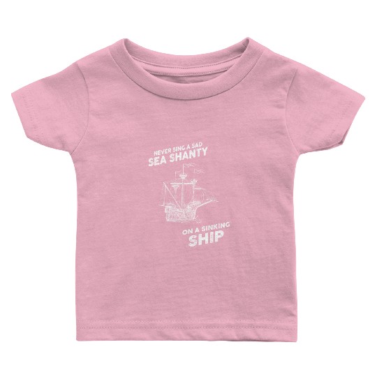 Sailor Meme Pirate Ship Ocean Sailing Baby T Shirts
