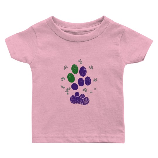 AroAce Cat Paw Prints Baby T Shirts