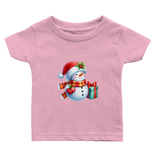 Snowman Christmas, Cute Christmas, Christmas Baby T Shirts