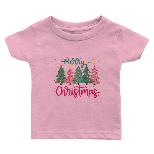 Merry Christmas, Christmas Tree Baby T Shirts