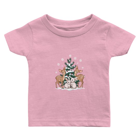 Peaceful Forest Baby T Shirts