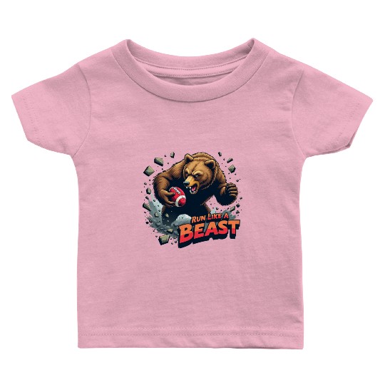 Angry runs: Run like a Bear Baby T Shirts