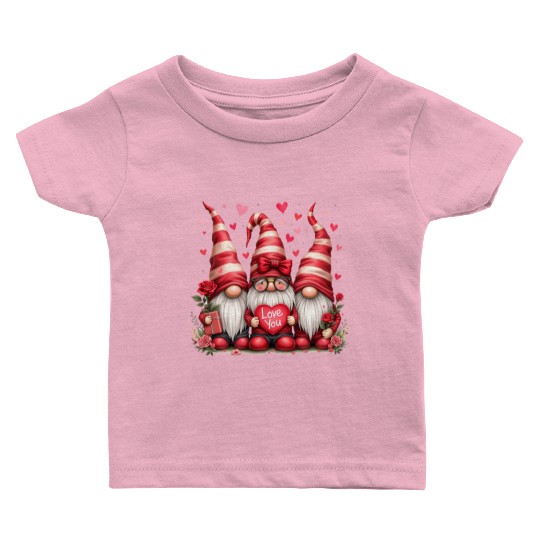 Gnomes Valentines Revelin, Valentine Retro Baby T Shirts