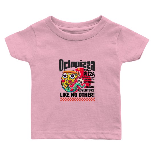 Octopizza Pizza And Octopus Fantasy Baby T Shirts
