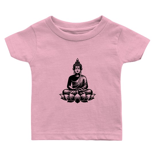 Resting Buddha Concentration Yoga Meditation Baby T Shirts