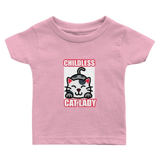 childless cat lady Baby T Shirts