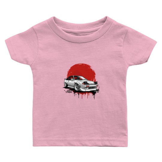 Old School JDM Legend with japanese Sun Baby T Shirts