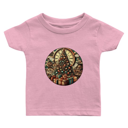 Reindeer Snowball Fight Christmas Fun Baby T Shirts