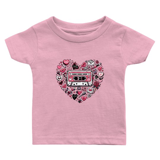 Valentines, Valentines Day, Retro Valentine Baby T Shirts