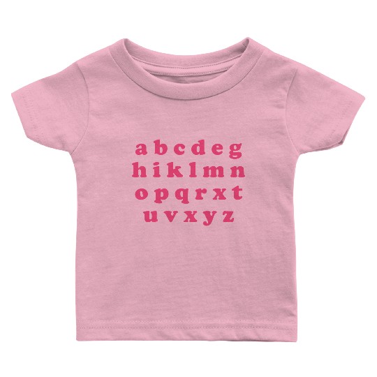 Alphabet Valentine Sublimation Baby T Shirts