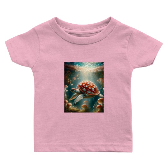 Amanita the Turtle Baby T Shirts