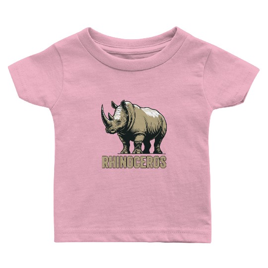 Rhinoceros Rhino Safari African Animal Baby T Shirts