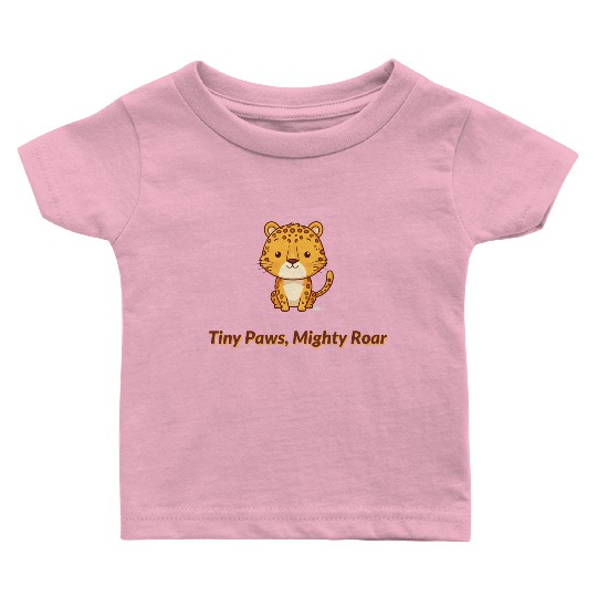 Tiny Paws Mighty Roar Jaguar Baby T Shirts