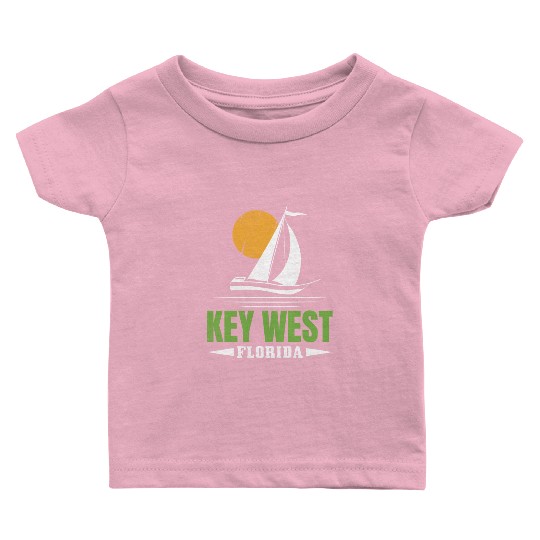 KEY-WEST FLORDIA Sailing West Keys Sailing Outfit Baby T Shirts