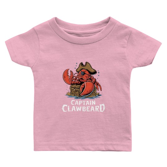 Pirate Lobster Baby T Shirts