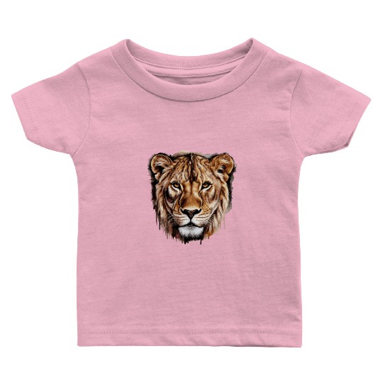 Animal King Lion for a Lions lovers and lions fan Baby T Shirts