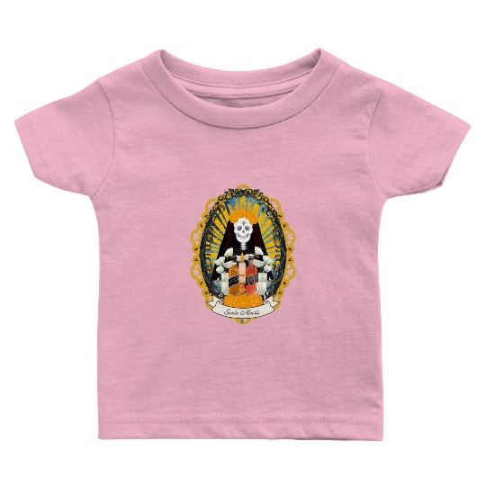 Regal Santa Muerte Baby T Shirts
