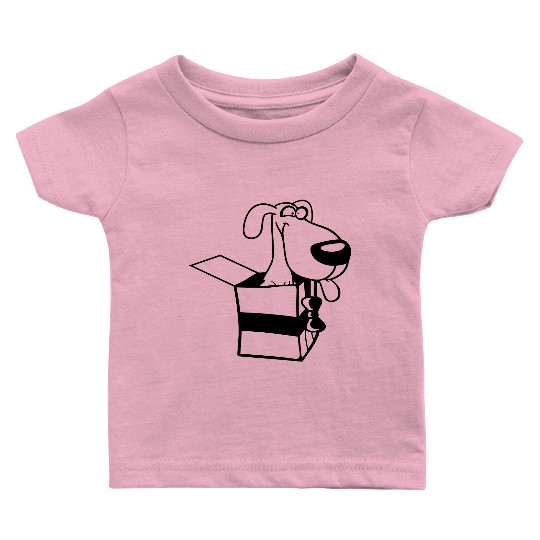 Dog Pet Gift Box Funny Crazy Surprise Fun Puppy Baby T Shirts