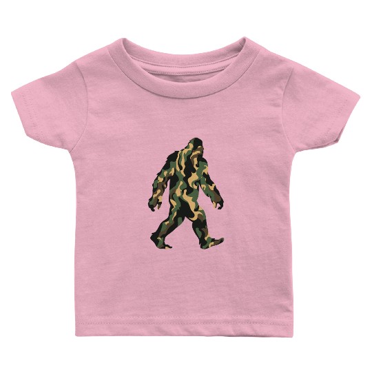 Camouflage Bigfoot - Hidden in Plain Sight Baby T Shirts
