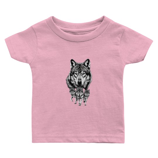 Wolf Baby T Shirts, Wolf Lover Baby T Shirts, Wolf Moon Baby T Shirts, Wol