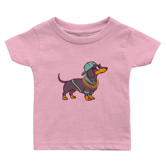 Hip Hop Dachshund Music Singing Dachshund Song Baby T Shirts