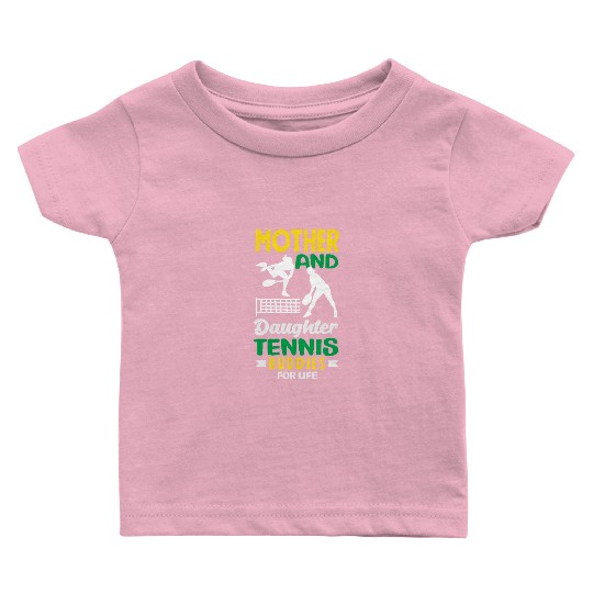 Mother And Daughter Tennis Buddies Baby T Shirts
