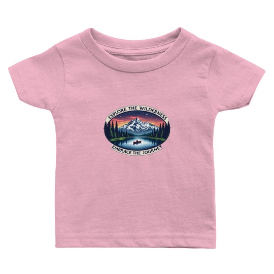 Explore the Wilderness, Embrace the Journey Baby T Shirts