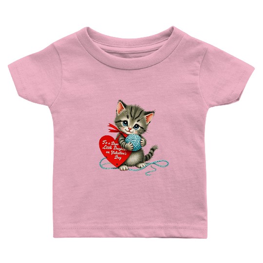 Kitten To a Dear Valentine s Day Card Baby T Shirts