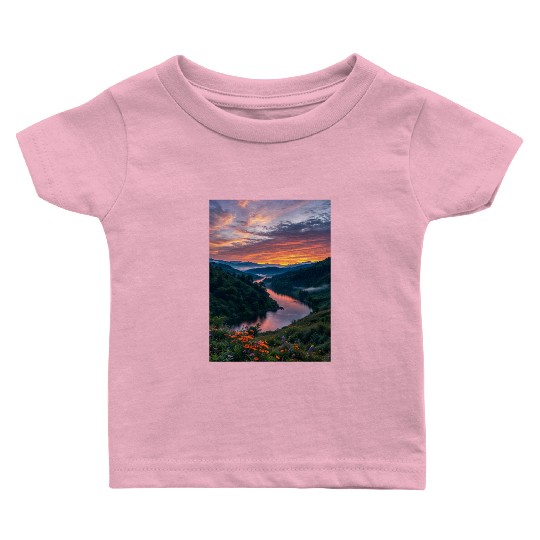 Twilight Riverbend Baby T Shirts