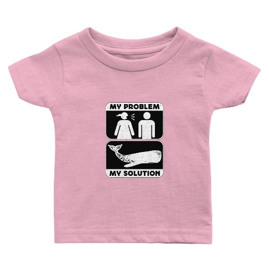 Whale Watching My Problem My Pictogram Dad Mom Baby T Shirts