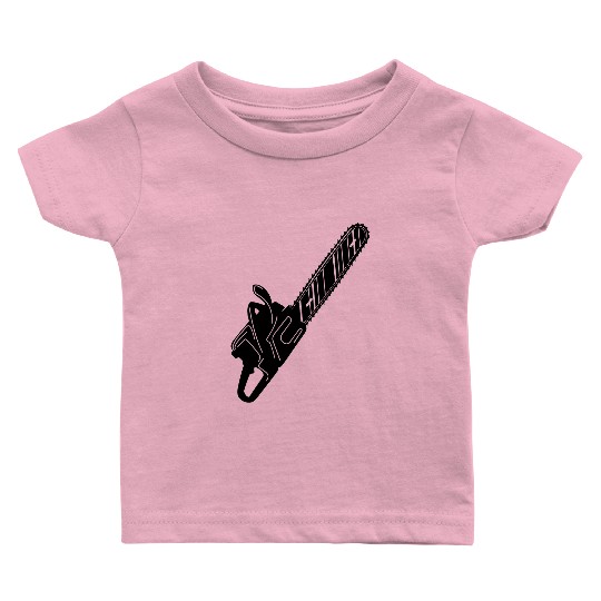Chainsaw woodcutter, Baby T Shirts