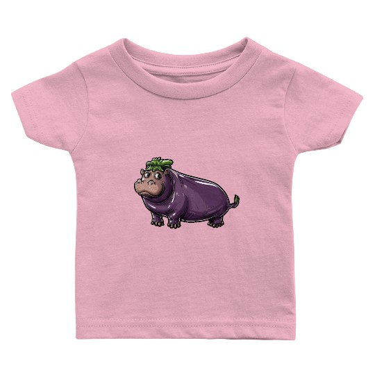 Hip Eggplant Baby T Shirts