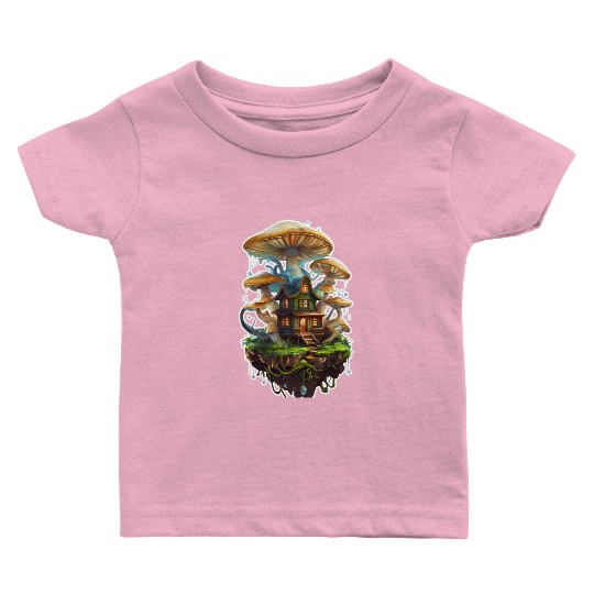 Fungi house Baby T Shirts