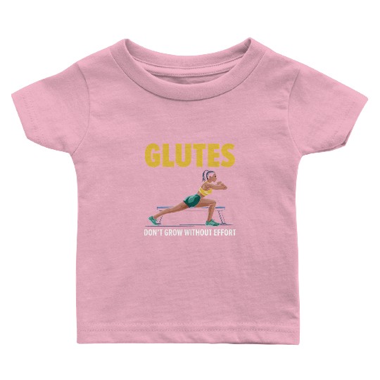 Bulgarian Squat Exercise Fitness Workout Gym Baby T Shirts