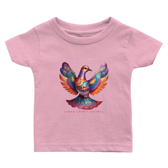 Libra Spirit Animal Dove Alebrije Female Baby T Shirts