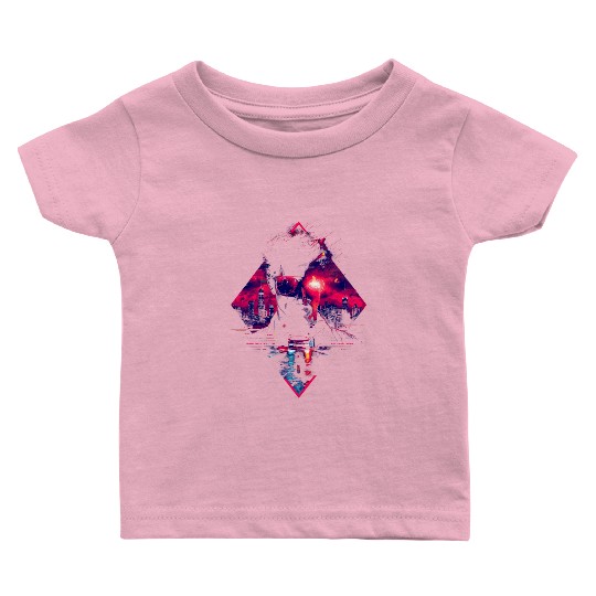 Synthwave Man Retro Car City Vaporwave 90s Baby T Shirts