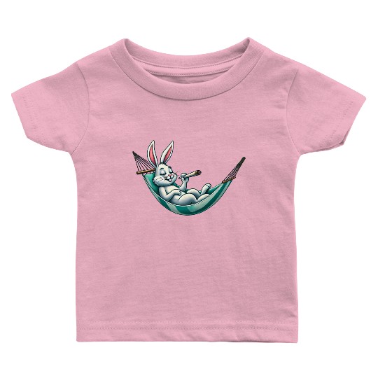 Relaxed Bunny: Hammock Life Baby T Shirts