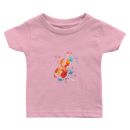 Violin Streetart Baby T Shirts