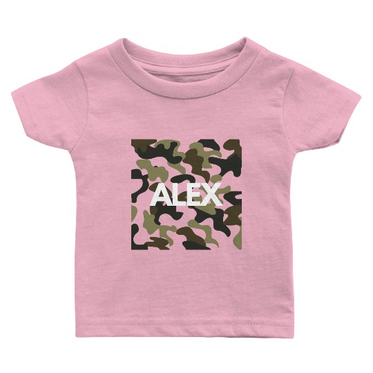Alex Name Baby T Shirts Men Good Quality Camouflage