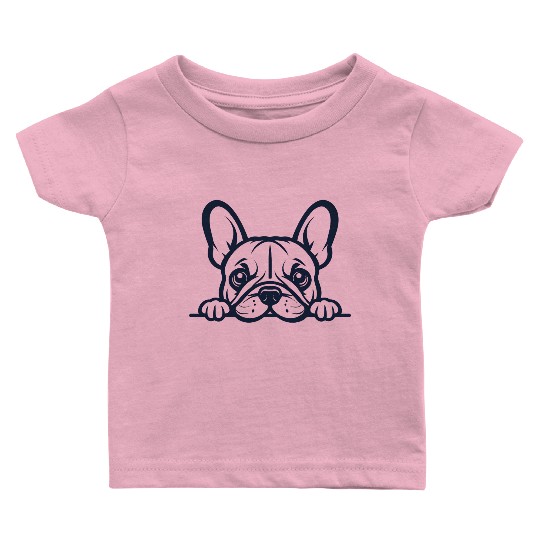 French Bulldog Frenchie Sweet Face Baby T Shirts